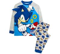 Sonic the Hedgehog Blu 3D Applique Pigiama a maniche lunghe a gamba lunga Unisex