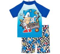 Sonic the Hedgehog Blu Sonic Placement & All-Over Print Set da bagno 2 pezzi Rag