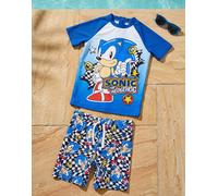 Sonic the Hedgehog Blu Sonic Placement & All-Over Print Set da bagno 2 pezzi Rag