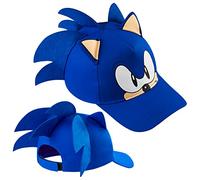 Sonic The Hedgehog Cappello Bambino 3D con Orecchie Cappello Baseball per Ragazzo Cappello con Visiera Regolabile Regali per Gamer