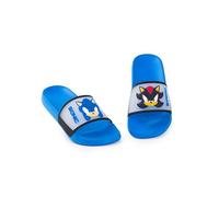 Sonic The Hedgehog Ciabatte blu per bambini | Calzature casual con Sonic & Shadow | Scarpe slip-on con volti dei personaggi dei cartoni animati | Sandali estivi comodi | Accessori casual per ragazzi