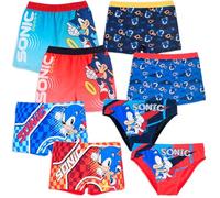 Sonic The Hedgehog - Costume da Bagno Bambino Ragazzo - Slip o Boxer Mare Piscina - Abbigliamento Estivo - Costume Ufficiale - Idea Regalo Estate [Boxer 1881 Rosso - 8 Anni]