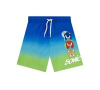 Sonic The Hedgehog Costume Piscina Bambino, Costume Nuoto Ragazzo con Sonic, Knuckles E Tails, Boxer Mare Bambino Giocatore, Multicolore, 7-8 Anni