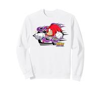Sonic The Hedgehog: CrossWorlds Felpa, Unisex per Adulti, Bianco, S