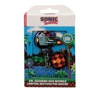 Sonic the Hedgehog Dr. Eggman Egg Mobile Chained Pin Badge - Edizione Limitata 5000 - Oggetti da collezione numerati individualmente