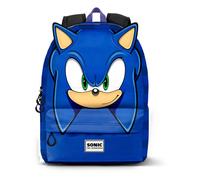 Sonic The Hedgehog - SEGA Sega-Sonic Sight-Zaino Piccolo HS Heady FAN, Blu, 23 x 34 cm, Capacità 10 L