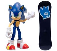 Sonic The Hedgehog Figura Da 4 Pollici | Sonic Moderno Con Snowboard