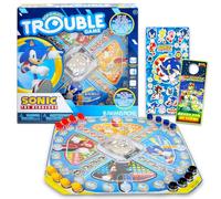 Sonic the Hedgehog Gioco da tavolo pop-up - Bundle con gioco da tavolo Sonic per bambini con dadi pop-up più adesivi, altro | Sonic The Hedgehog Games for Birthday Party