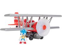 Jakks Pacific Set da gioco Biplano Tornado Sonic - Figura 6 cm, elica rotante, 6 effetti sonori