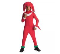 Sonic The Hedgehog Knuckles Tuta & Maschera Costume Bambino Grande 12-14