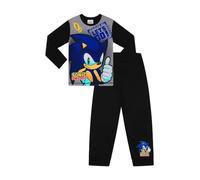 SONIC THE HEDGEHOG Let's Go - Pigiama lungo da ragazzo, motivo: videogiochi, Grigio, 3-4 Years