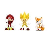 Sonic The Hedgehog Nano Metalfigs Diecast Mini Figures 3-Pack 5 Cm Jada Toys