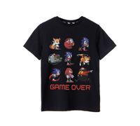 Sonic the Hedgehog Nero Game Over T-shirt a maniche corte Ragazzi
