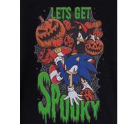 Sonic the Hedgehog Nero Let's Get Spooky T-shirt a maniche corte Ragazzi
