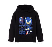Sonic the Hedgehog Nero Let's Go Felpa Ragazzi