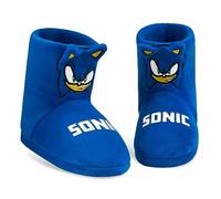 SONIC THE HEDGEHOG Pantofole Bambino a Stivaletto 3D - Ciabatte Bambino Antiscivolo Comode e Calde 28-36 - Regali per Gamer (Blu, 33 EU)