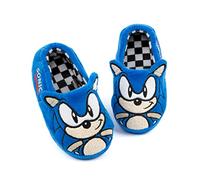 Sonic The Hedgehog Pantofole per bambini Peluche ricamato faccia 3d scarpe 34 EU