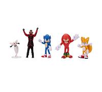 Sonic The Hedgehog- Personaggi articolati, Colore Sonic 2 Movie Action Figure Set, Multi, 3+ anni, 412684