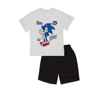 Sonic The Hedgehog Pigiama per Ragazzi, Maglietta e Pantaloncini Set 2 Pezzi Ragazzo, Sonic Pigiama in Cotone per Bambino e Adolescenti, Taglia 8 Anni