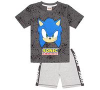Sonic the Hedgehog Pigiama Personaggi dei Personaggi Gamer Pantaloncini Camicia 7-8 Anni