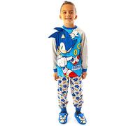 Sonic the Hedgehog Pigiama Ragazzi Bambini Carattere per Bambini Costume Blue PJ 6-7 Anni
