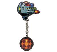 Sonic the Hedgehog Dr. Eggman Egg Mobile Chained Pin Badge - Edizione Limitata 5000 - Oggetti da collezione numerati individualmente