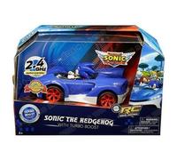 Sonic The Hedgehog Radio Controllo Auto + Turbo Impulso Bottone Remoto Nuovo