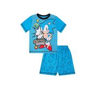 Sonic The Hedgehog Ring - Pigiama corto per bambini, Blu, 3-4 Years