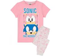 Sonic the Hedgehog Rosa Multi-Character Placement & All-Over Print Pigiama a man