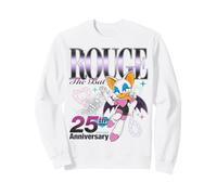 Sonic The Hedgehog Rouge 25th Anniversary Distressed Felpa