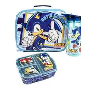 Sonic the Hedgehog sacco pranzo Set bambini (borsa, bottiglia d'acqua, snack) One Size