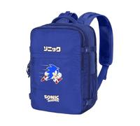 Sonic The Hedgehog - SEGA Action-Zaino Mercury da Viaggio Aereo 40x20x25cm Bagaglio a Mano, Blu, Capacità 20 L