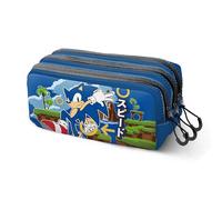 Sonic The Hedgehog - SEGA Greenhill-Astuccio Trick FAN 2.2, Multicolore, 23 x 11 cm