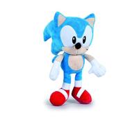 SONIC THE HEDGEHOG-PELUCHE SONIC SUPERSOFT H.30CM ORIGINALE SEGA VIDEOGAME NEW