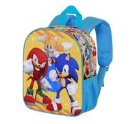 Sonic The Hedgehog - SEGA S&K-Zainetto 3D Elite, Giallo, 26 x 31 cm, Capacità 8 L
