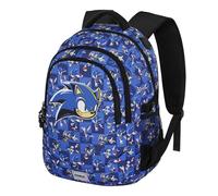 Sonic The Hedgehog - SEGA Sega-Sonic Action-Zaino Running PLUS, Blu, 34 x 46 cm, Capacità 32 L
