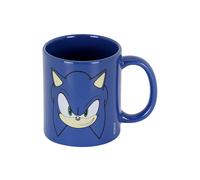 Sonic The Hedgehog - SEGA -Sonic Face-Tazza, Blu, 13 x 9.5 cm