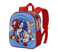 Sonic The Hedgehog - SEGA -Sonic Friends-Zaino 3D Piccolo, Blu, 26 x 31 cm, Capacità 8.5 L