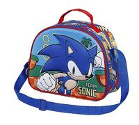 Sonic The Hedgehog - SEGA -Sonic Team-Porta Merenda 3D, Blu, 25.5 x 20 cm