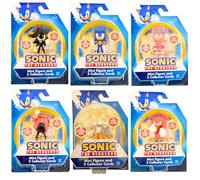 Sonic The Hedgehog Set completo di 6 action figure articolate da 8 cm - Sonic, Amy Rose, Shadow, Tails, Knuckles & Doctor Edgeman
