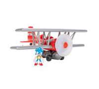 Jakks Pacific Set da gioco Biplano Tornado Sonic - Figura 6 cm, elica rotante, 6 effetti sonori