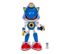 Sonic the Hedgehog Set di : Metal Sonic da 51cm contro Sonic da 6cm | Licenza ufficiale da Jakks Pacific, Classic Sonic Figures, Light Up Eyes Feature Figure, 3+