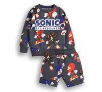Sonic The Hedgehog Set felpa e pantaloncini per ragazzi | Maglione grafico per bambini con stampa integrale e pantaloni abbinati | Abbigliamento Shadow Knuckles per giocatori | Regalo di merchandise