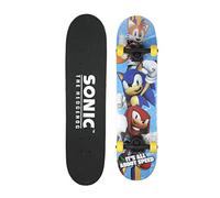 Sonic The Hedgehog, skateboard da 78,7 cm, in acero a 9 strati, per crociera, intaglio, trucchi e discesa libera