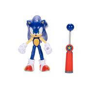 Sonic the Hedgehog Sonic Action Figure con accessori per checkpoint blu, 10,2 cm, dai 3 anni in su, licenza ufficiale Sega