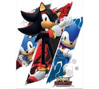 Sonic The Hedgehog Stampa Shadow & Sonic, multicolore, 40cm x 30cm