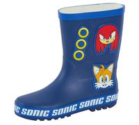 Sonic The Hedgehog Stivali di gomma Wellington per bambini pioggia neve stivali, Multi, 28 EU