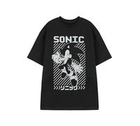 Sonic The Hedgehog T Shirt Mens Poster Giapponese Gioco Top Large