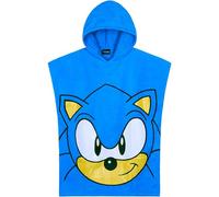 SONIC THE HEDGEHOG Teli Mare con Cappuccio per Bambini Cotone Accappatoio Poncho Asciugamani Bagno Doccia Nuoto Spiaggia