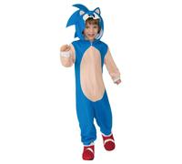 Rubie's Official Sonic The Hedgehog Oversized Child Costume Jumpsuit, Kids Fancy